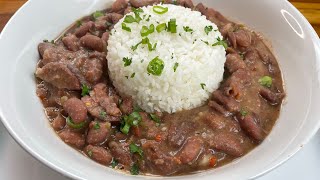 AMAZING SOUTHERN “RED BEANS amp RICE” RECIPE [upl. by Tamas]