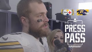 Press Pass Jones Highsmith Freiermuth Golden on win over Ravens in Week 18  Pittsburgh Steelers [upl. by Mackintosh]