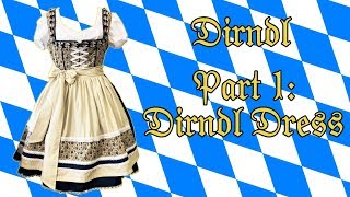 Dirndl Dress Part 1  Burda Style 7057 [upl. by Tertias]