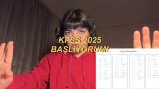 KPSS 2025 ders programı ve başlamanın zorluğu [upl. by Hershel]