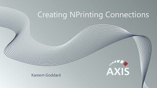 Creating NPrinting Connections [upl. by Llyrrad]