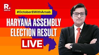 Haryana Assembly Election Results LIVE Constituencywise Updates And Fastest Trends With Arnab [upl. by Cannon]