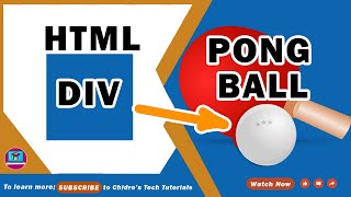 Convert HTML DIV into Pong Ball in jQuery  JavaScript  ChidresTechTutorials [upl. by Paulette]