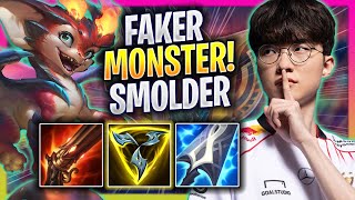 FAKER IS A MONSTER WITH SMOLDER  T1 Faker Plays Smolder MID vs Sylas  Bootcamp 2024 [upl. by Noelc891]