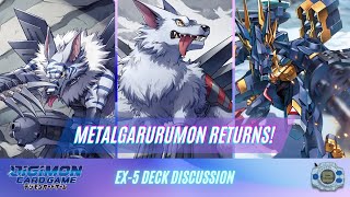 The Return of MetalGarurumon X  EX5 Deck Discussion [upl. by Towne]