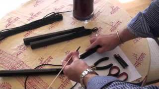 How to restring Triple String Nunchaku 3string without knots [upl. by Luciano338]