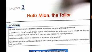 Class 8th Chapter 3Hafiz Mian the Tailor part 1 [upl. by Reilly]