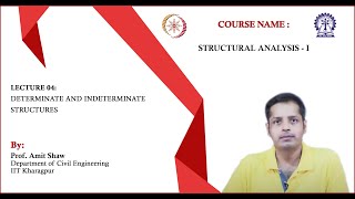 Lecture 4  Determinate and Indeterminate Structures [upl. by Seek]