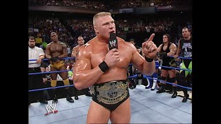 Brock Lesnar Paul Heyman amp SmackDown Roster Segment  SmackDown Nov 27 2003 [upl. by Acined]