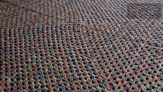 Easy Crochet Never Ending Granny Blanket 1 Strand [upl. by Jeraldine534]