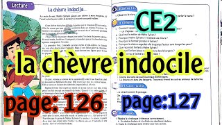 lecture  la chèvre indocile le trésor des mots Ce2 page 126127 avec je comprends du texte [upl. by Ahsini483]