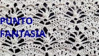 PUNTO fantasía en tejido crochet o ganchillo Nº 68 tutorial paso a paso Moda a Crochet [upl. by Segal792]