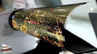 LG Display Unveils 8K TV 139quot SShaped OLED 18quot Rollable OLED for CES [upl. by Alolomo]