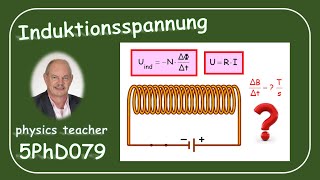 Physik 5PhD079 Induzierte Spannung [upl. by Boris]