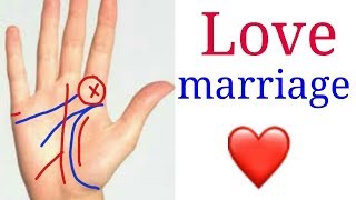 Love Marriage line in Hand Love Marriage Prediction in Palmistry palmistry Gyan [upl. by Ikey]