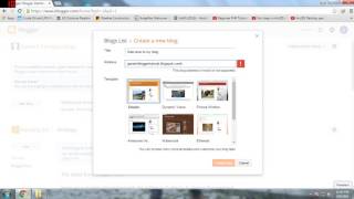 Blogger Tutorial 2016 Title Address and Template Video 2 [upl. by Isaacs408]