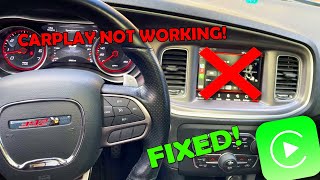 How to fix apple CarPlay NOT working on Dodge Charger Chrysler 300 and other vehicles [upl. by Mat]