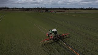 PIPING SLURRY ONTO GROWING CROPS [upl. by Onibla]