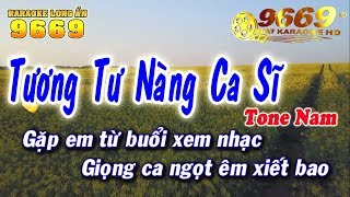 Karaoke Tương Tư Nàng Ca Sĩ  Tone Nam  Nhạc Sống KLA  Karaoke 9669 [upl. by Pietro]