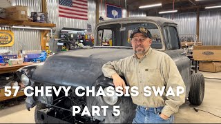 57 Chevy Truck on a Tahoe Chassis Swap Part 5 [upl. by Virg]