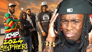 Kai Cenat Reacts to AMP Cypher 2024 [upl. by Terrell]