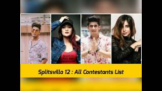 Splitsvilla 12 Contestants List 2019 with Photos [upl. by Mulderig]