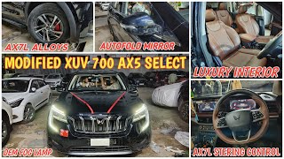 Mahindra Xuv700 Modified ✅ Luxury Interior ✅ xuv700 ax5 select modified ✅xuv700 base to top modified [upl. by Hanley74]