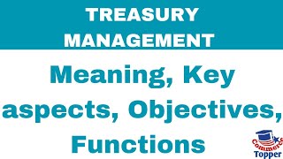 Treasury Management Meaning key aspects objectives functions  B com mcom BBA mba [upl. by Haswell]