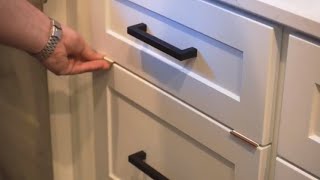 Cabinet Refacing How to Install New Drawer Fronts [upl. by Asoj]