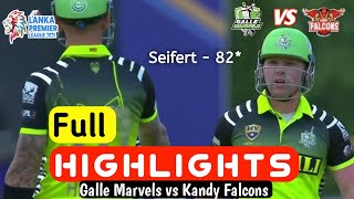 Kandy Falcons vs Galle Marvels Highlights  Lanka premier league 2024 highlights  JKS vs Gam [upl. by Toy]