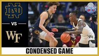 Notre Dame vs Wake Forest Condensed Game  2024 ACC Men’s Basketball Tournament [upl. by Moll]