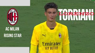 Lorenzo Torriani VS Barcelona AC Milan Rising Star Goalkeeper Extended Momment torriani scouting [upl. by Iona654]