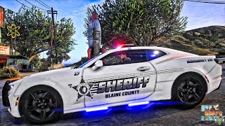 Playing GTA 5 As A POLICE OFFICER Sheriff Patrol GTA 5 Lspdfr Mod Live [upl. by Airotciv932]