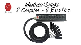 Como ensamblar  hacer reparar Cable Snake  Medusa 8 canales  8 envíos  Parte 1 [upl. by Nomra]