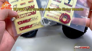 RCAWD New Release ARRMA GROM Adjustable Motor Mounts [upl. by Zurciram242]