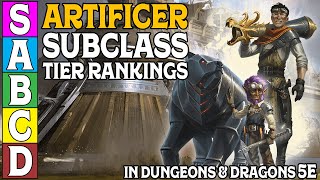 Artificer Subclass Tier Rankings in DampD 5e [upl. by Yvel]