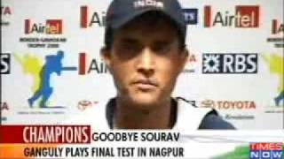 Sourav Ganguly last interview in INDIA cap [upl. by Ahsiym]