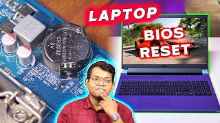 How to Reset BIOS or CMOS on Laptops Simplest WAY [upl. by Ahsiele]