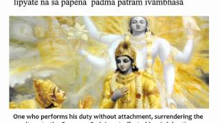 Bhagavad Gita Chapter 5  Verse 10 [upl. by Debor301]