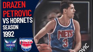 Dražen Petrović VS Charlotte Hornets  1992 [upl. by Opal]