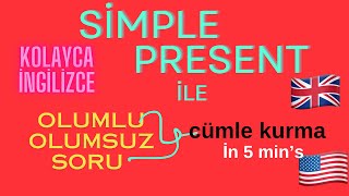 İngilizeyi böyle kolayca öğren  geniş zaman ile cümle kurmak bu kadar basit [upl. by Hillier]