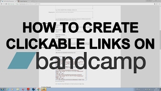 How To Create Clickable Links on Your Bandcamp Header In Less Than 5 Minutes [upl. by Garling704]