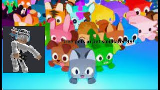 Free pets giveaway pet sim 99 [upl. by Ecela]