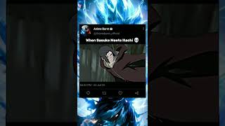 When Sasuke Meets Itachi 💀  shorts shortvideo naruto narutoshippuden sasuke itachi viral [upl. by Allemrac]