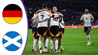 Germany vs Scotland  Extended Highlights amp All Goals 2024 HD [upl. by Learrsi632]