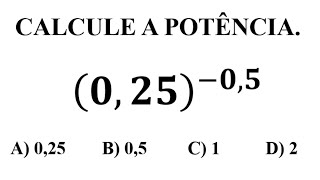 Como calcular potência com expoente negativo [upl. by Coplin308]