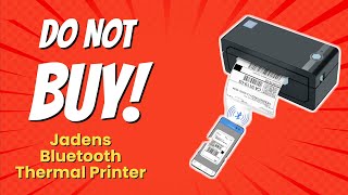 DONT BUY JADENS Bluetooth Thermal Printer BEFORE WATCHING THIS VIDEO 7 Reasons [upl. by Narahs]