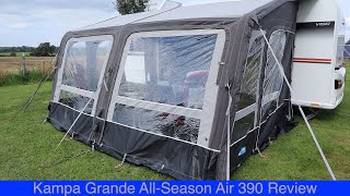 Kampa Grande All Season Air 390 Review [upl. by Anelaj998]