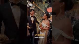 Steven Yeun e Ali Wong  Treta Beef  Original Netflix  Golden Globes Awards  Winners [upl. by Elocon]