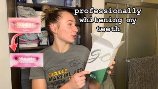 GETTING MY TEETH PROFESSIONALLY WHITENED P1 [upl. by Adhamh]